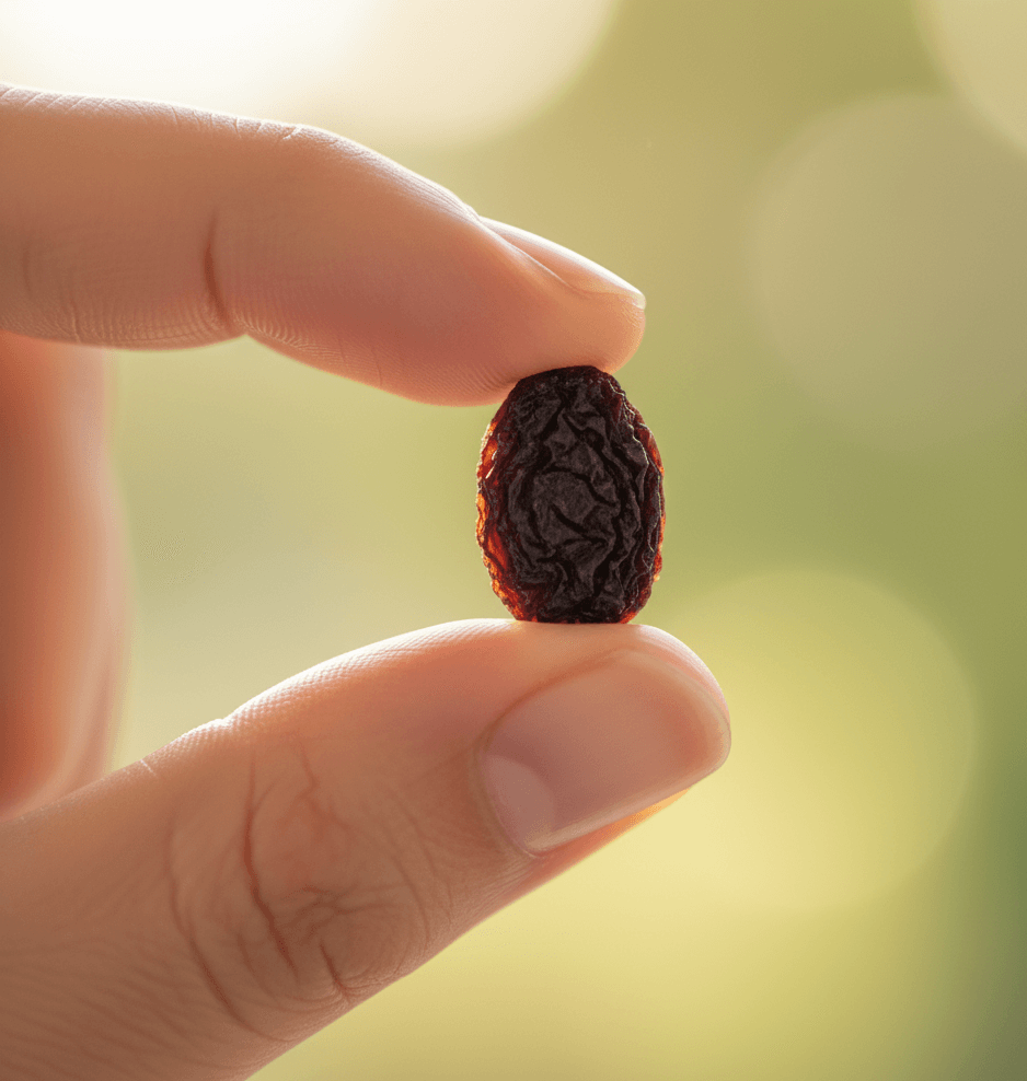 Rappresenta la meditazione dell'uva passa