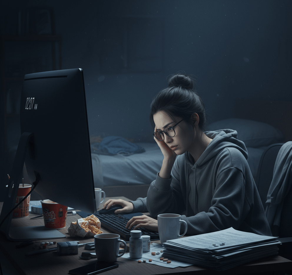 L’assenza di work-life balance mantiene elevati i livelli di cortisolo e impedisce al sistema nervoso di tornare in uno stato di riposo. Questo può portare a: